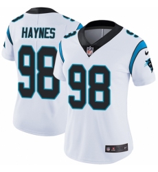 Women's Nike Carolina Panthers #98 Marquis Haynes White Vapor Untouchable Limited Player NFL Jersey