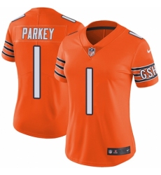 Women's Nike Chicago Bears #1 Cody Parkey Limited Orange Rush Vapor Untouchable NFL Jersey