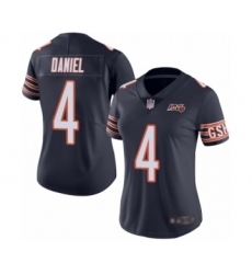 Women's Chicago Bears #4 Chase Daniel Navy Blue Team Color 100th Season Limited Football Jersey