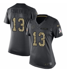 Women's Nike Chicago Bears #13 Bennie Fowler III Limited Black 2016 Salute to Service NFL Jersey