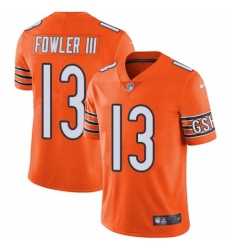 Youth Nike Chicago Bears #13 Bennie Fowler III Limited Orange Rush Vapor Untouchable NFL Jersey