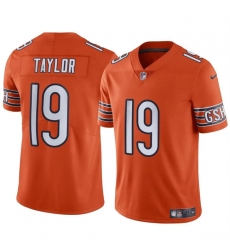 Men's Chicago Bears #19 Tory Taylor Orange Vapor Football Stitched Jersey