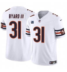 Men's Chicago Bears #31 Kevin Byard III White 2024 F.U.S.E. With 1-star C Vapor Untouchable Limited Football Stitched Jersey