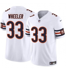 Men's Chicago Bears #33 Ian Wheeler White 2023 F.U.S.E. Vapor Football Stitched Jersey