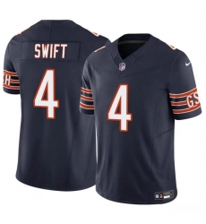 Men's Chicago Bears #4 D’Andre Swift Navy 2023 F.U.S.E. Vapor Football Stitched Jersey