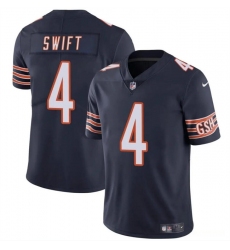 Men's Chicago Bears #4 D’Andre Swift Navy Vapor Football Stitched Jersey