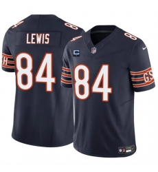 Men's Chicago Bears #84 Marcedes Lewis Navy 2024 F.U.S.E. With 1-star C Vapor Untouchable Limited Football Stitched Jersey