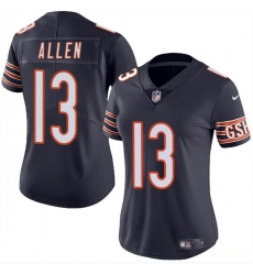 Women's Chicago Bears #13 Keenan Allen Navy 2024 Vapor Football Stitched Jersey(Run Small)