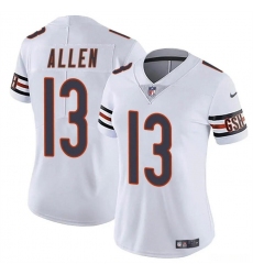 Women's Chicago Bears #13 Keenan Allen White 2024 Vapor Football Stitched Jersey(Run Small)