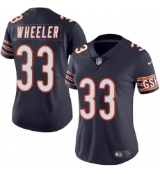 Women's Chicago Bears #33 Ian Wheeler Navy 2024 Vapor Football Stitched Jersey(Run Small)