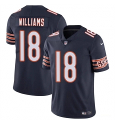 Youth Chicago Bears #18 Caleb Williams Navy 2024 Draft Vapor Football Stitched Jersey