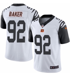 Men's Nike Cincinnati Bengals #92 Chris Baker Limited White Rush Vapor Untouchable NFL Jersey
