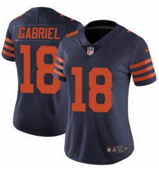 Women's Nike Chicago Bears #18 Taylor Gabriel Navy Blue Alternate Vapor Untouchable Elite Player NFL Jersey