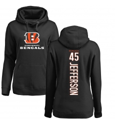 NFL Women's Nike Cincinnati Bengals #45 Malik Jefferson Black Backer Pullover Hoodie