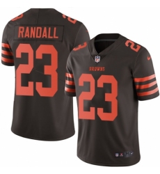 Men's Nike Cleveland Browns #23 Damarious Randall Limited Brown Rush Vapor Untouchable NFL Jersey