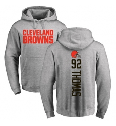 NFL Nike Cleveland Browns #92 Chad Thomas Ash Backer Pullover Hoodie