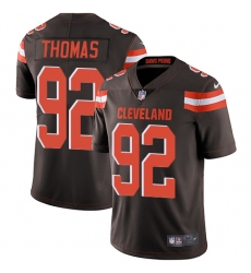 Youth Nike Cleveland Browns #92 Chad Thomas Brown Team Color Vapor Untouchable Limited Player NFL Jersey