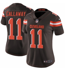 Women's Nike Cleveland Browns #11 Antonio Callaway Brown Team Color Vapor Untouchable Limited Player NFL Jersey