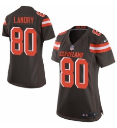 Women's Nike Cleveland Browns #80 Jarvis Landry Game Brown Team Color NFL Jersey