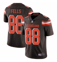 Youth Nike Cleveland Browns #88 Darren Fells Brown Team Color Vapor Untouchable Limited Player NFL Jersey