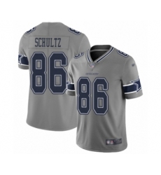 Men's Dallas Cowboys #86 Dalton Schultz Limited Gray Inverted Legend Football Jersey