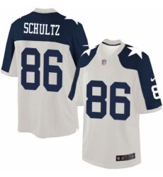 Men's Nike Dallas Cowboys #86 Dalton Schultz Limited White Throwback Alternate NFL Jersey