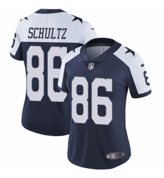 Women's Nike Dallas Cowboys #86 Dalton Schultz Navy Blue Throwback Alternate Vapor Untouchable Limited Player NFL Jersey