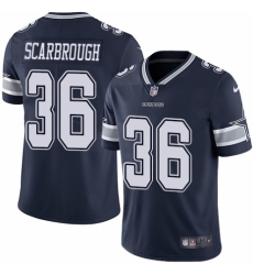 Men's Nike Dallas Cowboys #36 Bo Scarbrough Navy Blue Team Color Vapor Untouchable Limited Player NFL Jersey