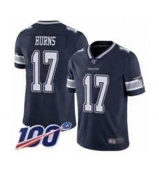 Men's Dallas Cowboys #17 Allen Hurns Navy Blue Team Color Vapor Untouchable Limited Player 100th Season Football Jersey