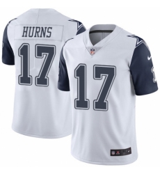 Men's Nike Dallas Cowboys #17 Allen Hurns Limited White Rush Vapor Untouchable NFL Jersey