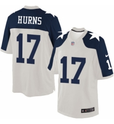 Men's Nike Dallas Cowboys #17 Allen Hurns Limited White Throwback Alternate NFL Jersey
