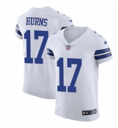 Men's Nike Dallas Cowboys #17 Allen Hurns White Vapor Untouchable Elite Player NFL Jersey