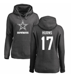 NFL Women's Nike Dallas Cowboys #17 Allen Hurns Ash One Color Pullover Hoodie