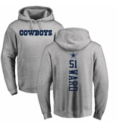 NFL Nike Dallas Cowboys #51 Jihad Ward Ash Backer Pullover Hoodie