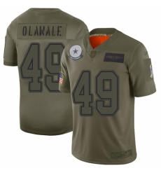 Men's Dallas Cowboys #49 Jamize Olawale Limited Camo 2019 Salute to Service Football Jersey