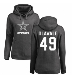 NFL Women's Nike Dallas Cowboys #49 Jamize Olawale Ash One Color Pullover Hoodie