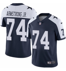 Men's Nike Dallas Cowboys #74 Dorance Armstrong Jr. Navy Blue Throwback Alternate Vapor Untouchable Limited Player NFL Jersey