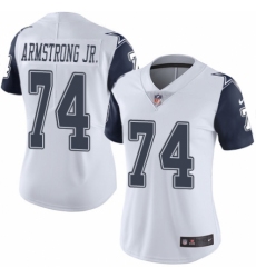Women's Nike Dallas Cowboys #74 Dorance Armstrong Jr. Limited White Rush Vapor Untouchable NFL Jersey