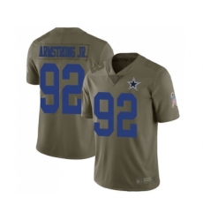 Youth Dallas Cowboys #92 Dorance Armstrong Jr. Limited Olive 2017 Salute to Service Football Jersey