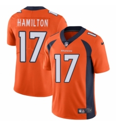 Youth Nike Denver Broncos #17 DaeSean Hamilton Orange Team Color Vapor Untouchable Limited Player NFL Jersey