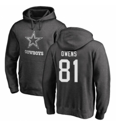 NFL Nike Dallas Cowboys #81 Terrell Owens Ash One Color Pullover Hoodie