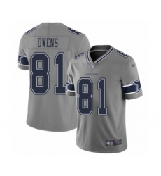 Youth Dallas Cowboys #81 Terrell Owens Limited Gray Inverted Legend Football Jersey