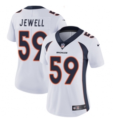 Women's Nike Denver Broncos #59 Josey Jewell White Vapor Untouchable Limited Player NFL Jersey
