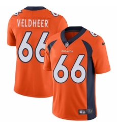 Men's Nike Denver Broncos #66 Jared Veldheer Orange Team Color Vapor Untouchable Limited Player NFL Jersey