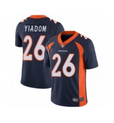 Men's Denver Broncos #26 Isaac Yiadom Navy Blue Alternate Vapor Untouchable Limited Player Football Jersey