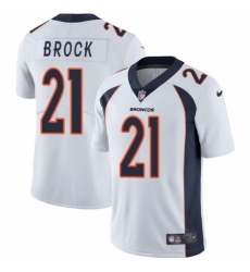Men's Nike Denver Broncos #21 Tramaine Brock White Vapor Untouchable Limited Player NFL Jersey