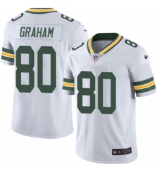 Men's Nike Green Bay Packers #80 Jimmy Graham White Vapor Untouchable Limited Player NFL Jersey