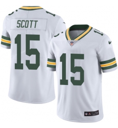 Youth Nike Green Bay Packers #15 JK Scott White Vapor Untouchable Limited Player NFL Jersey