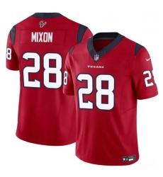 Men's Houston Texans #28 Joe Mixon Red 2024 F.U.S.E. Vapor Untouchable Football Stitched Jersey