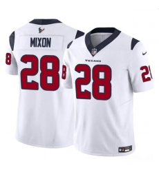 Men's Houston Texans #28 Joe Mixon White 2024 F.U.S.E. Vapor Untouchable Football Stitched Jersey